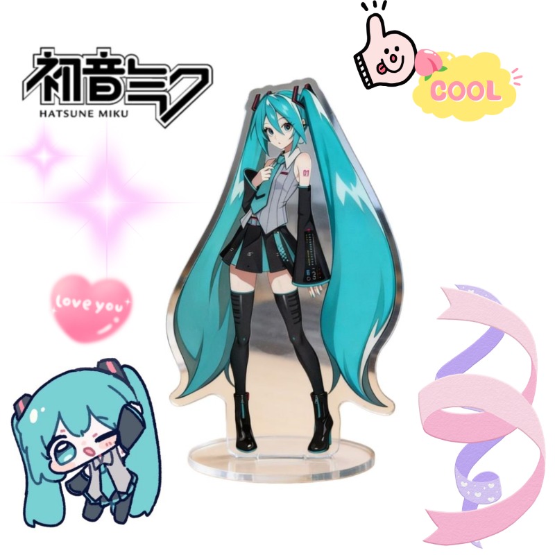 Anime Cosplay Of - Hatsune Miku 10cm Akrylowy Stojak Urocza