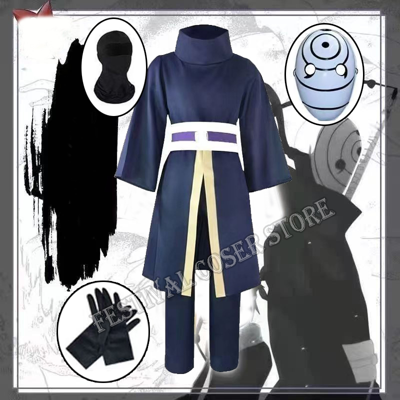 Anime Cosplay Ninja - Kostium Cosplay Anime Uchiha Obito, Przebranie