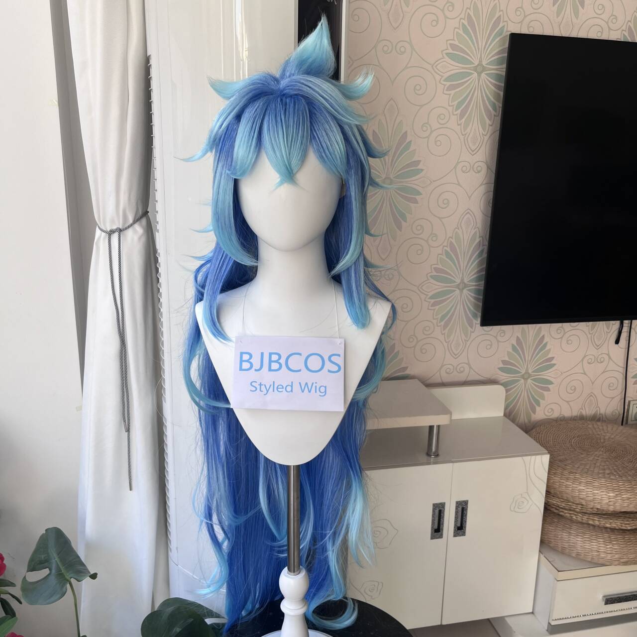 Anime Cosplay Long Hair - [Peruka Stylizowana] Peruka Cosplay Idia Anime
