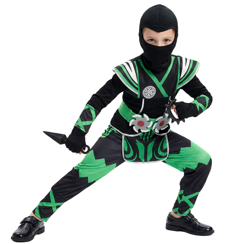 Anime Cosplay Ninja - Zestaw Kostiumu Japońskiego Ninja dla Dzieci