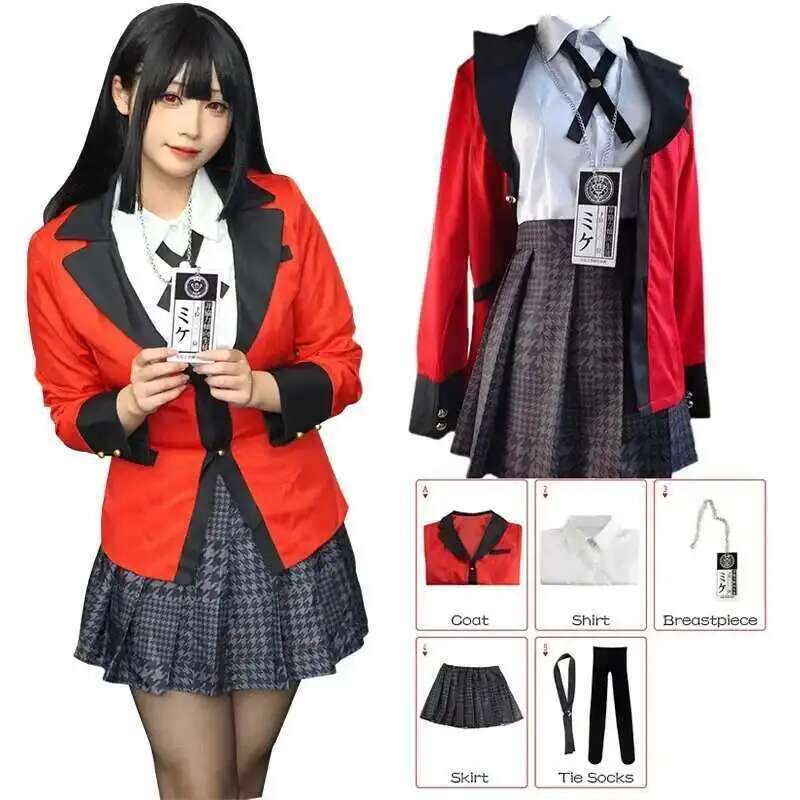 Anime Cosplay Ninja - Anime Kakegurui Jabami Yumeko Strój Cosplay