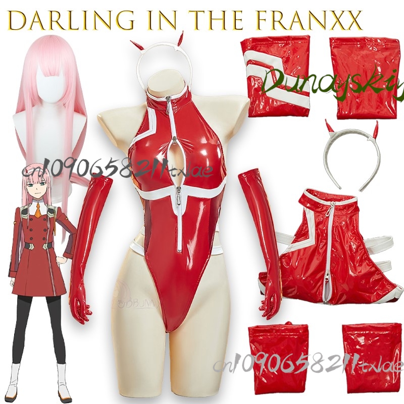 Anime Cosplay Zero Two - Kostium Cosplay Darling In The Franxx
