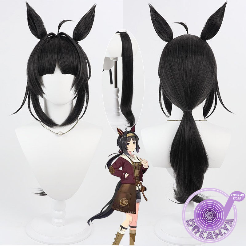 Cosplay Anime Black - Peruka Cosplay Logotype Uma Musume Pretty
