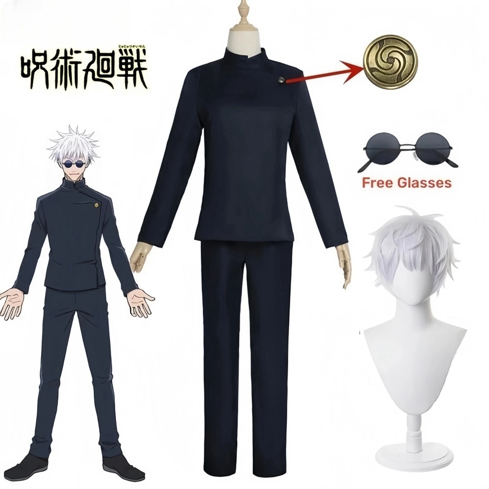 Anime Cosplay Gojo - Gojo Satoru przebranie na karnawał mundurek
