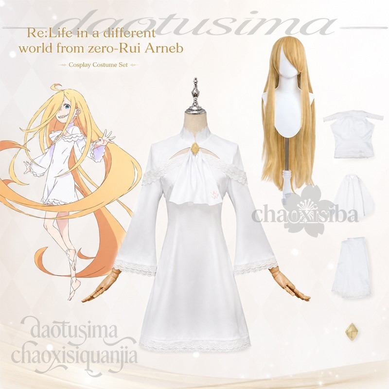 Kostium Cosplay Kawaii Loli Ru – Anime Cosplay Long Hair recenzja i cena